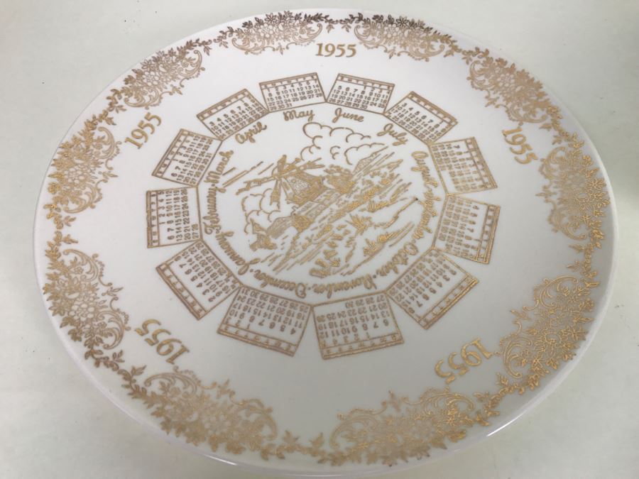 Collection Of Vintage 1950's 60's Pastel Taylor Smith Taylor Calendar Plates Pebbleford Lu-Ray [Photo 6]