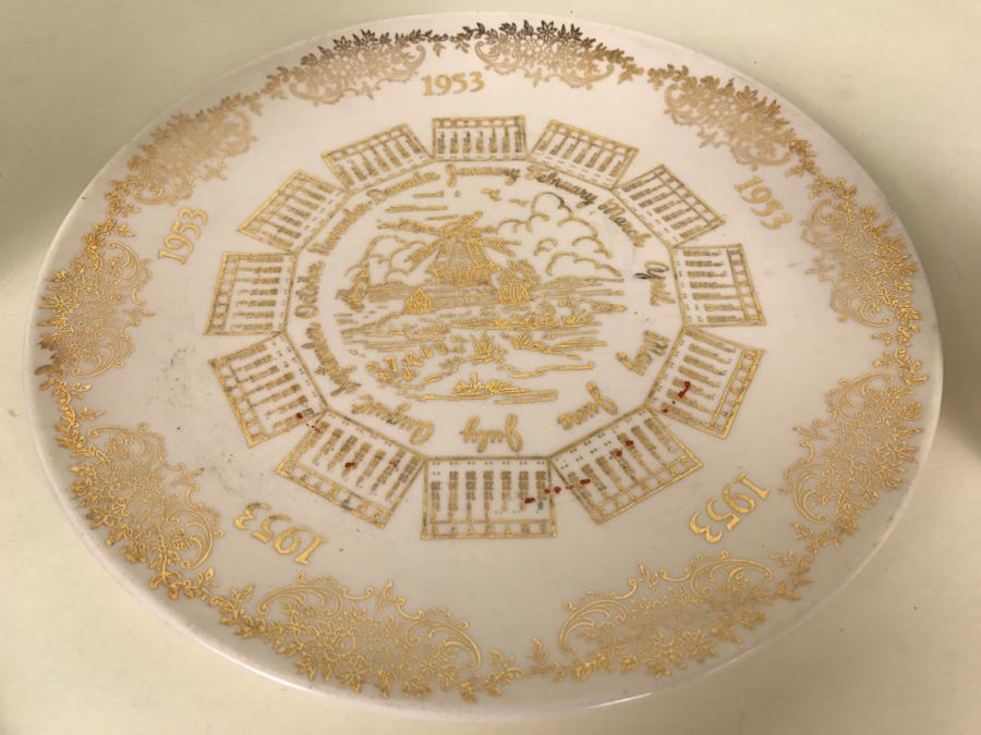 Collection Of Vintage 1950's 60's Pastel Taylor Smith Taylor Calendar Plates Pebbleford Lu-Ray [Photo 7]