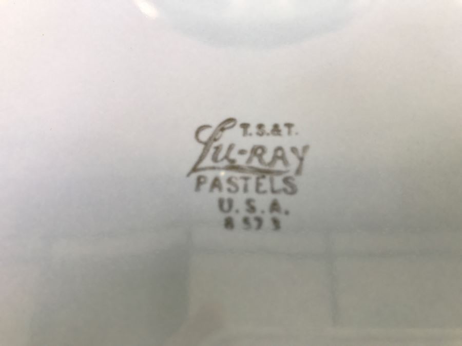 Collection Of Vintage 1950's 60's Pastel Taylor Smith Taylor Calendar Plates Pebbleford Lu-Ray [Photo 8]