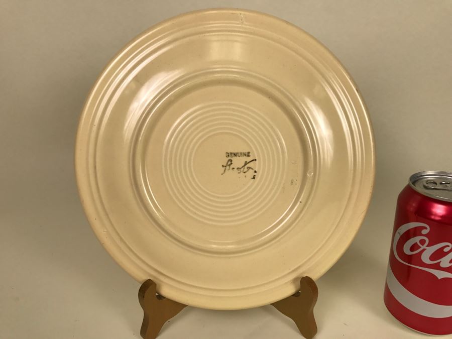 Vintage 1955 Genuine Fiesta Ware Good Luck Calendar Plate [Photo 7]