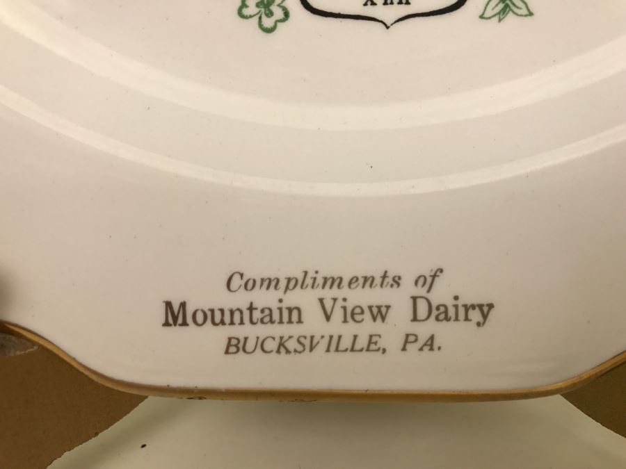 Vintage 1953 Mountain View Dairy PA Advertising Plate [Photo 4]