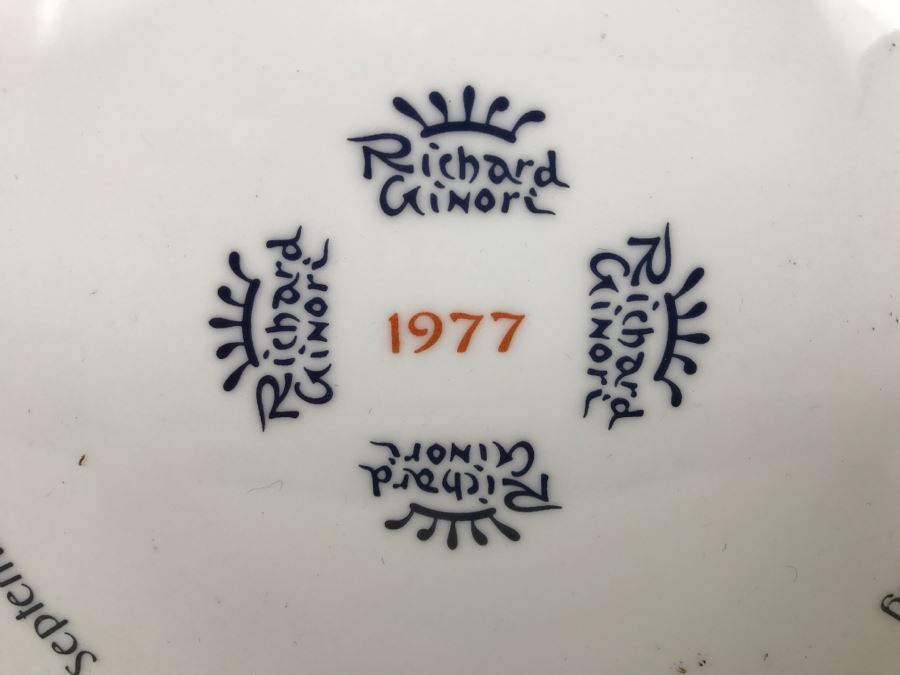 Vintage 1977 Richard Ginori Calendar Plate Italy [Photo 4]