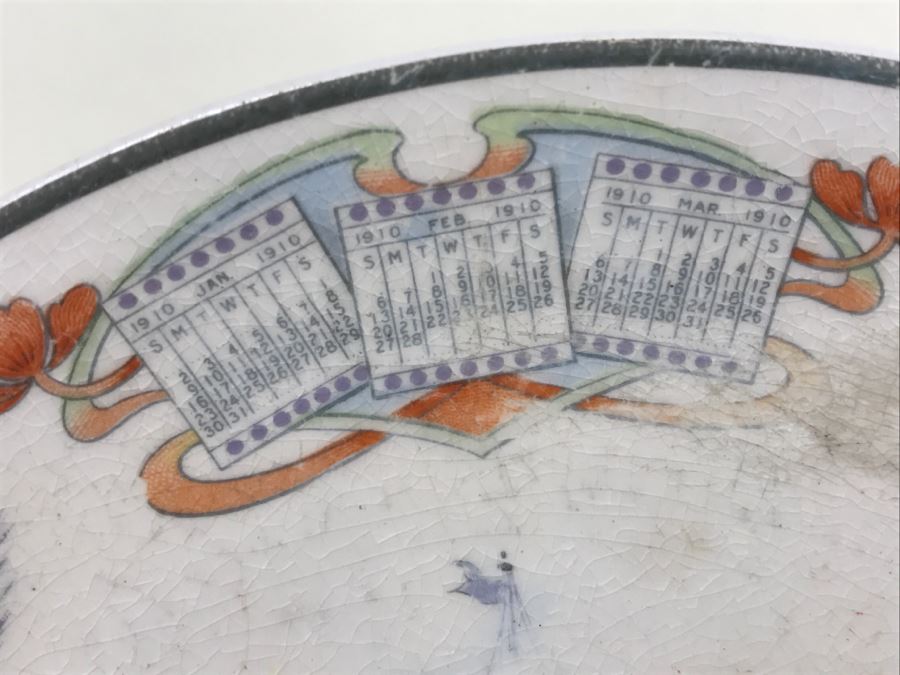 Vintage 1910 Advertising Calendar Plate G. H. Moyer Harness, Quincy, Ill [Photo 3]