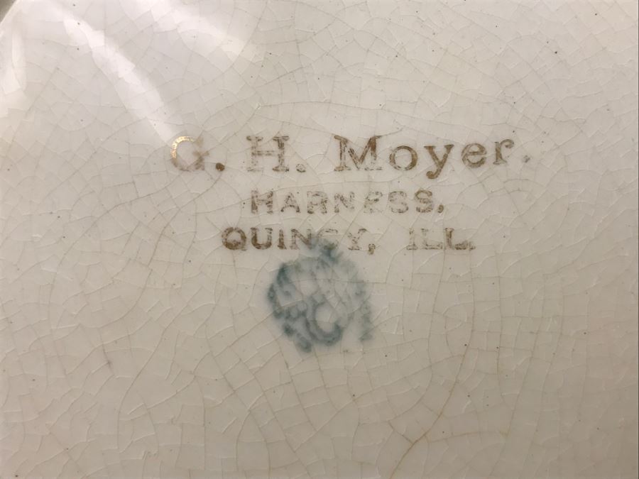 Vintage 1910 Advertising Calendar Plate G. H. Moyer Harness, Quincy, Ill [Photo 9]