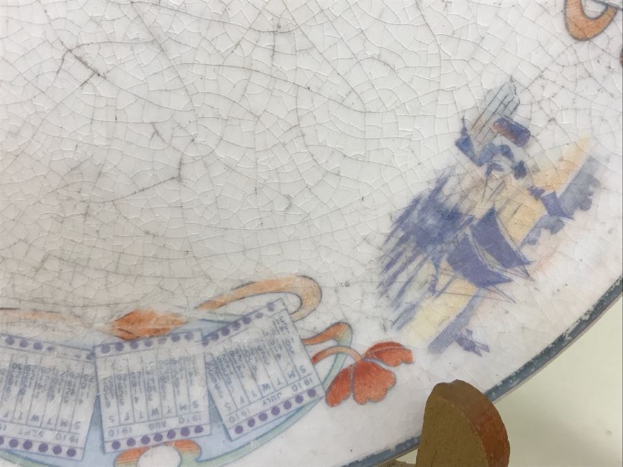 Vintage 1910 Advertising Calendar Plate G. H. Moyer Harness, Quincy, Ill [Photo 6]