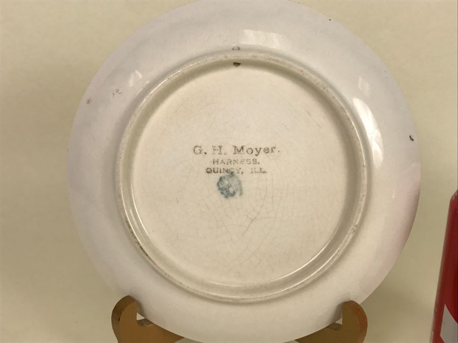 Vintage 1910 Advertising Calendar Plate G. H. Moyer Harness, Quincy, Ill [Photo 8]