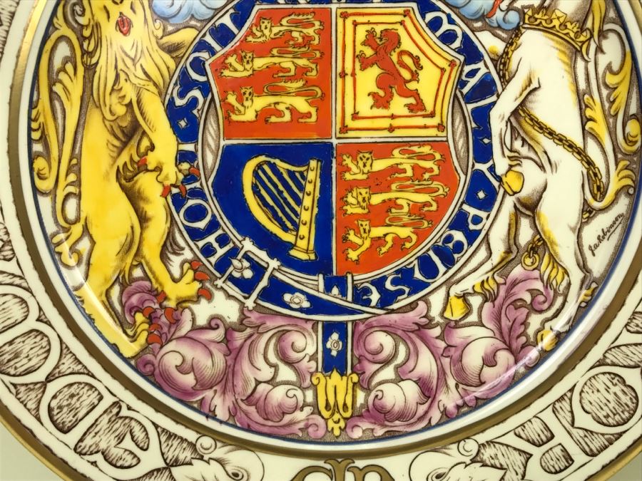 Edward VIII King And Emperor Crowned May 12th 1937 Commemoration Plate PARAGON China England [Photo 6]