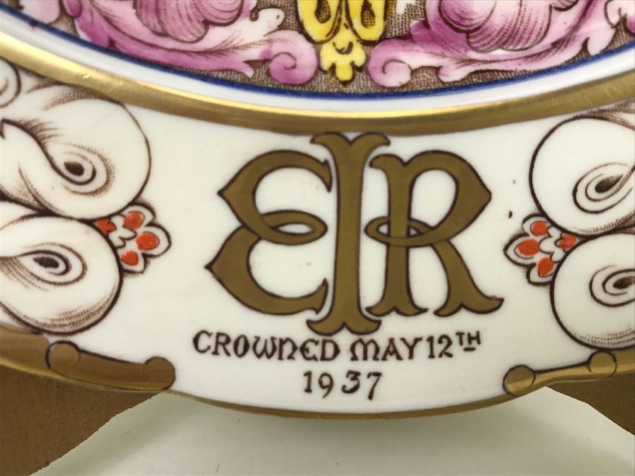 Edward VIII King And Emperor Crowned May 12th 1937 Commemoration Plate PARAGON China England [Photo 8]