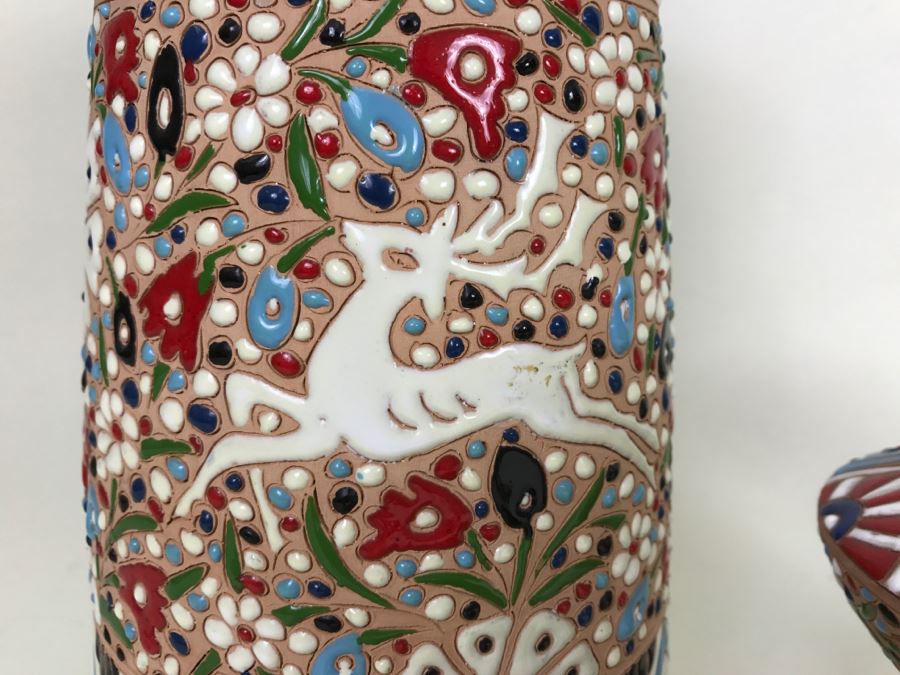 Collection Of Colorful Greek Pottery Spathas Keramik Archagelos Rhodes [Photo 4]