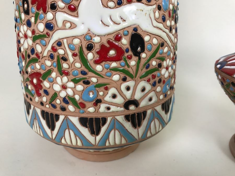 Collection Of Colorful Greek Pottery Spathas Keramik Archagelos Rhodes [Photo 5]