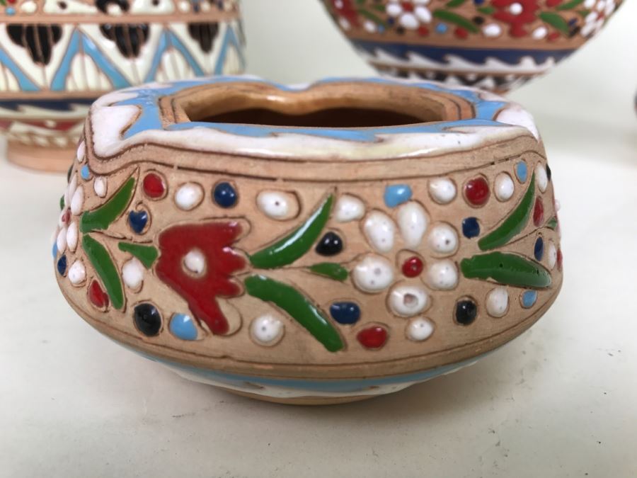 Collection Of Colorful Greek Pottery Spathas Keramik Archagelos Rhodes [Photo 7]