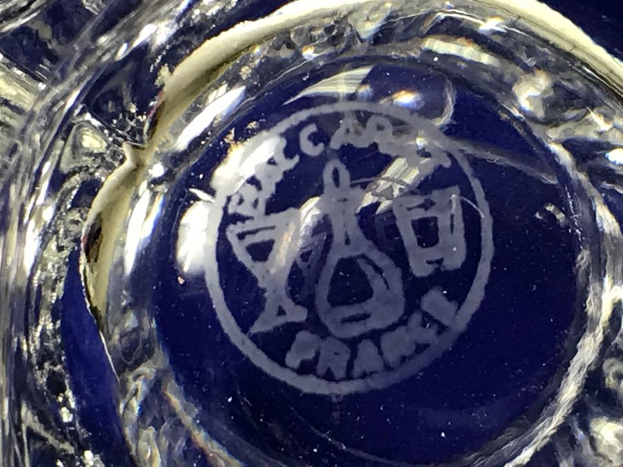 Baccarat France Lidded Mustard Jar Sugar Bowl With Spoon [Photo 3]