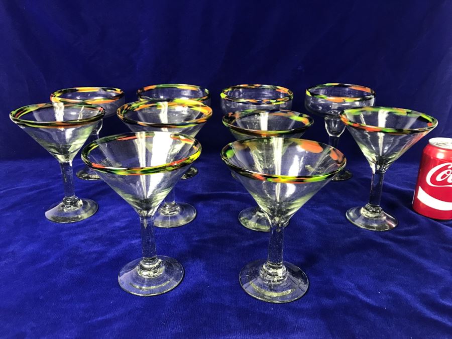 Hand Blown Cocktail Glasses