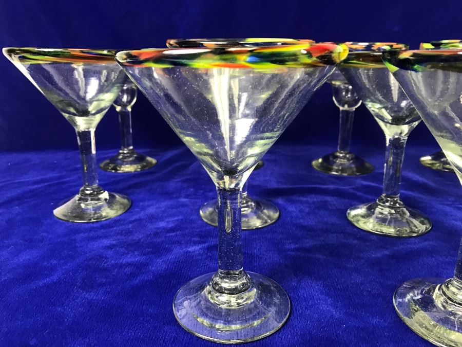 Hand Blown Cocktail Glasses