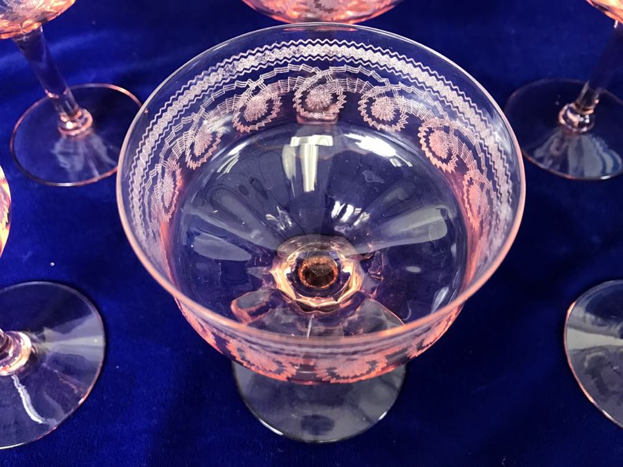 (6) Depression Glasses Stemware [Photo 8]