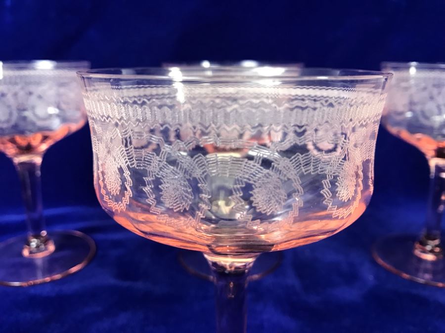 (6) Depression Glasses Stemware [Photo 5]
