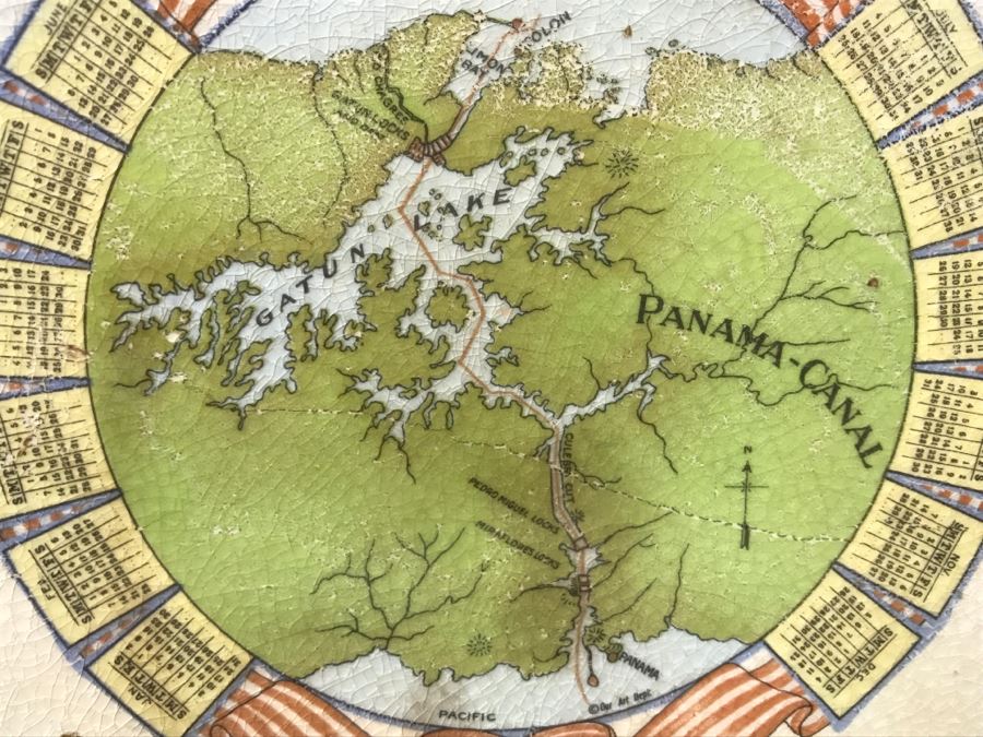 Vintage 1915 Limoges China Advertising Calendar Plate [Photo 5]