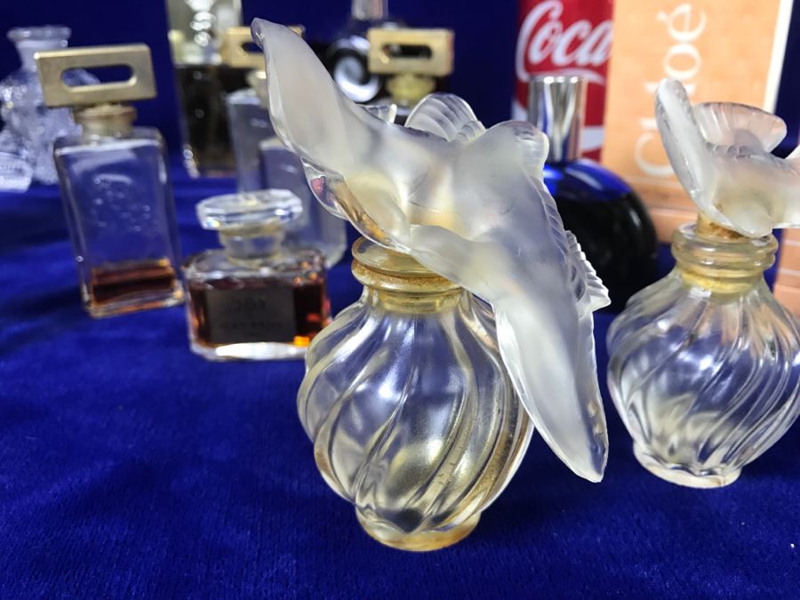 Large Collection Of Perfume Bottles Including Lalique Bottles [Photo 2]