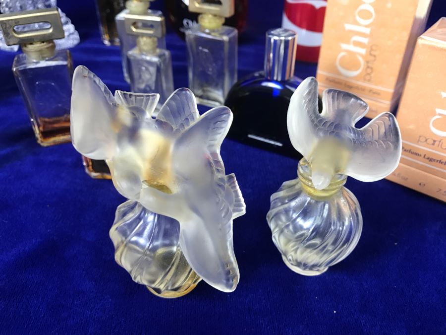 Large Collection Of Perfume Bottles Including Lalique Bottles [Photo 4]