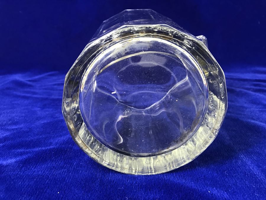 Vintage Glass Ice Bucket With Silver Tone Handle [Photo 6]