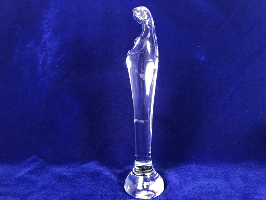 Vintage Signed Daum France Crystal Stylized Mary Madonna With Child Figurine [Photo 16]
