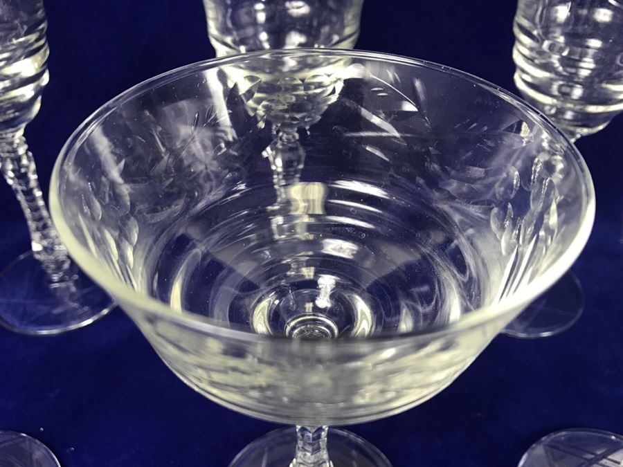 (8) Glass Stemware