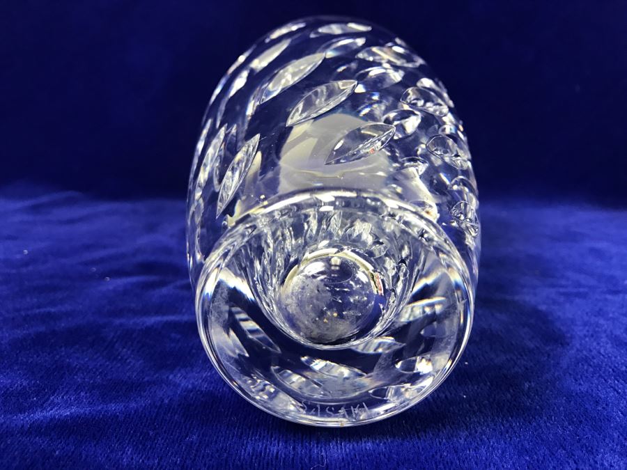 Stunning SASAKI Large Heavy Cut Crystal Vase