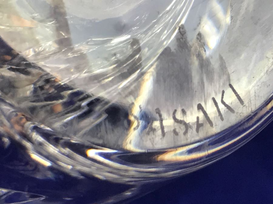 Stunning SASAKI Large Heavy Cut Crystal Vase [Photo 13]