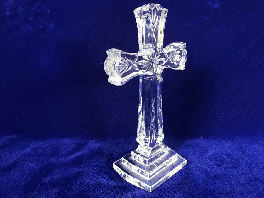 Waterford Crystal 8' Standing Cross Figurine [Photo 8]