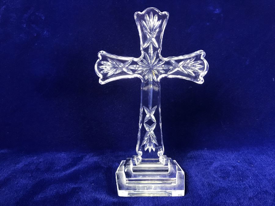 Waterford Crystal 8' Standing Cross Figurine [Photo 7]