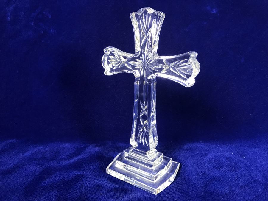 Waterford Crystal 8' Standing Cross Figurine [Photo 6]