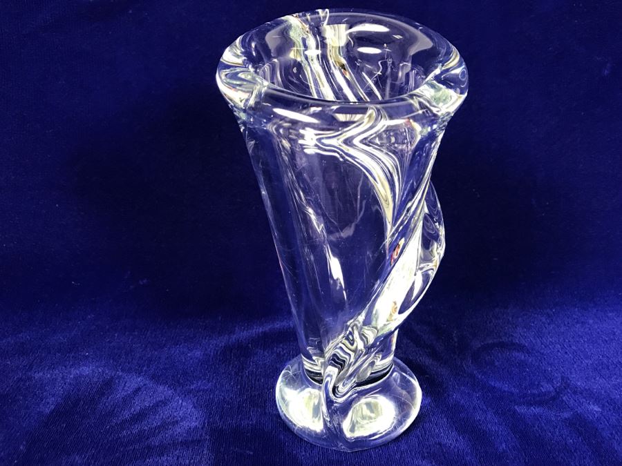 Stunning Cristal De Sevres Crystal Vase France