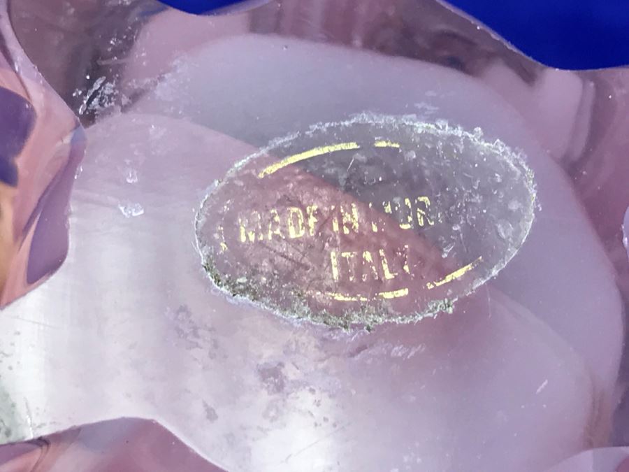 Pink Murano Art Glass Vase Made In Italy [Photo 2]