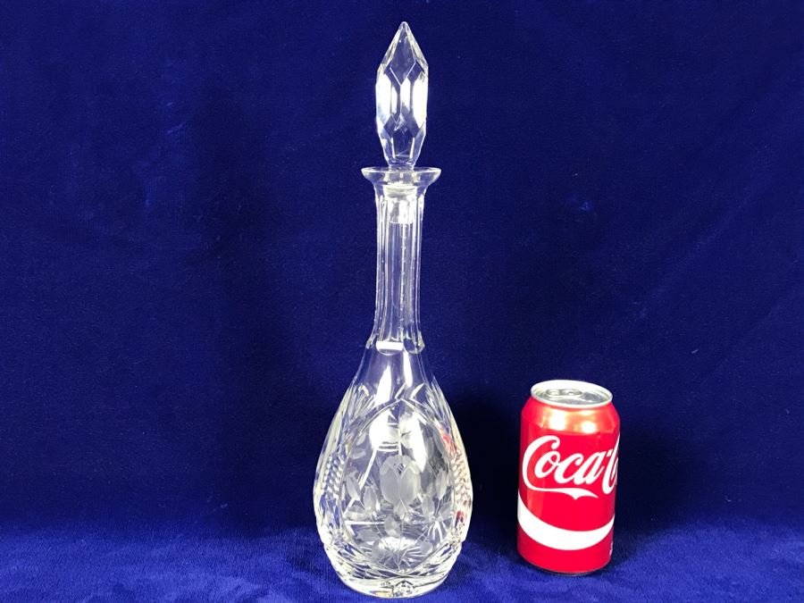 Cut Crystal Decanter With Stopper [Photo 1]