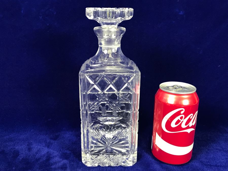Cut Crystal Signed Decanter With Stopper By Celtic Crystal [Photo 1]