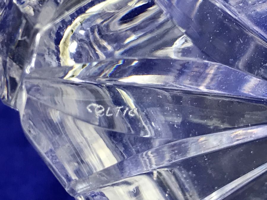 Cut Crystal Signed Decanter With Stopper By Celtic Crystal [Photo 9]