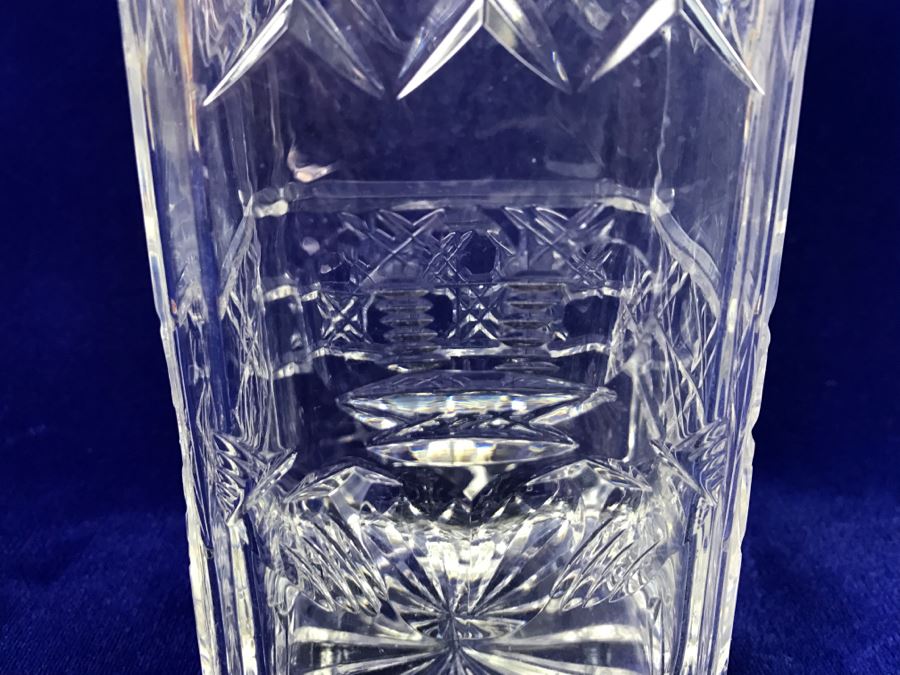 Cut Crystal Signed Decanter With Stopper By Celtic Crystal [Photo 5]