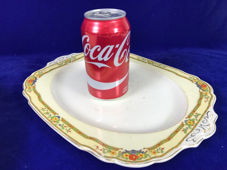 (2) Vintage China Serving Platters W. H. Grindley & Co Windsor Ivory England And Homer Laughlin Empress [Photo 4]