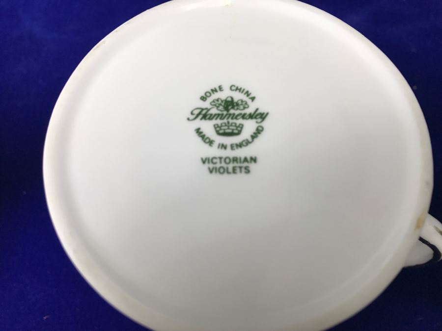 Bone China Set By Hammersley 'Victorian Violets' Made In England Plus Piece Of China In Same Pattern Made In Occupied Japan [Photo 26]