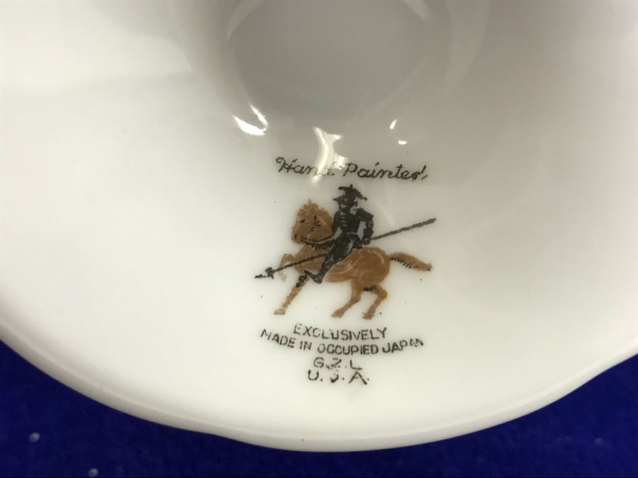 Bone China Set By Hammersley 'Victorian Violets' Made In England Plus Piece Of China In Same Pattern Made In Occupied Japan [Photo 3]