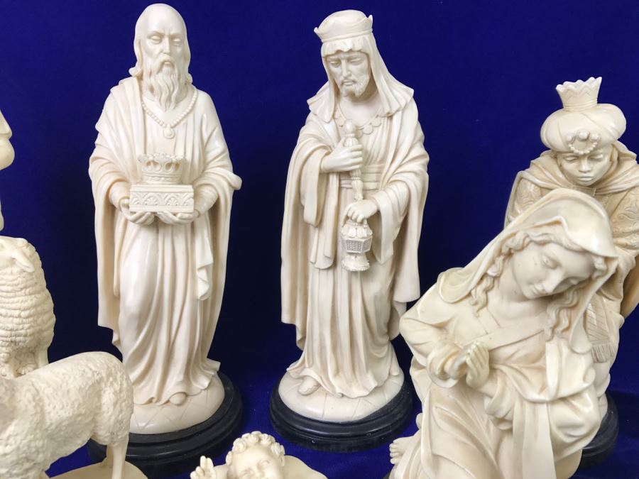 Set Of Large Nativity Scene Figurines By Bianchi G. Ruggeri Made In Italy [Photo 12]