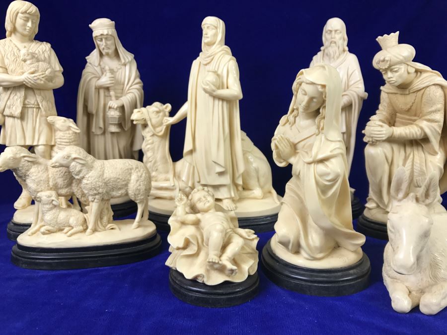 Set Of Large Nativity Scene Figurines By Bianchi G. Ruggeri Made In Italy [Photo 3]