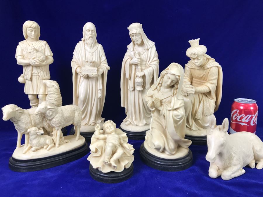 Set Of Large Nativity Scene Figurines By Bianchi G. Ruggeri Made In Italy [Photo 8]