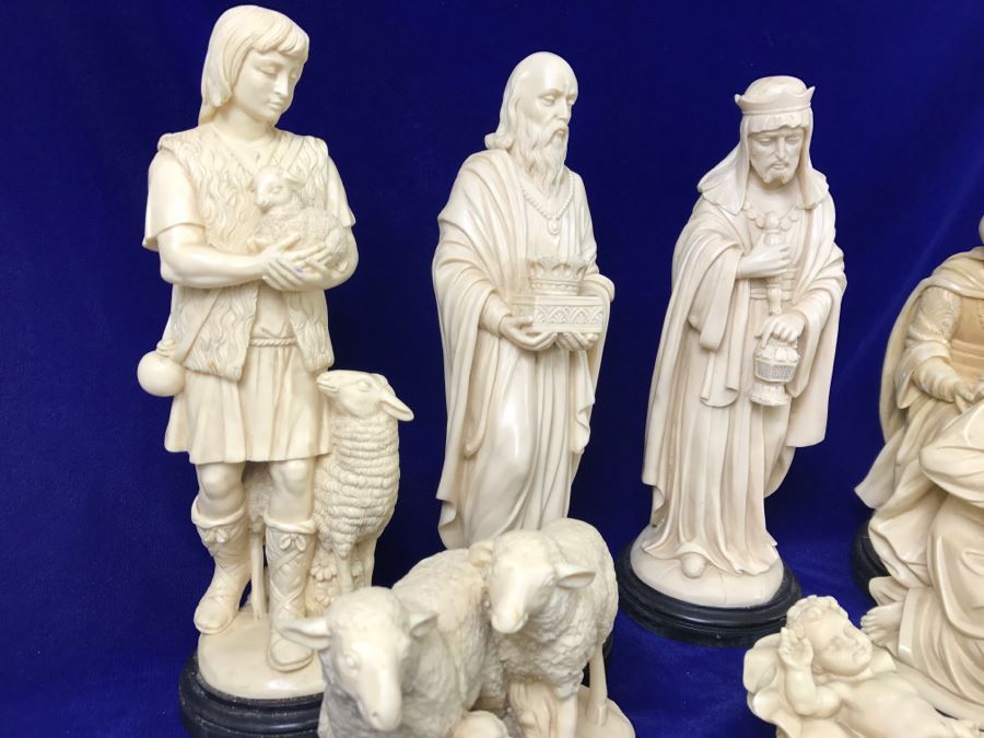 Set Of Large Nativity Scene Figurines By Bianchi G. Ruggeri Made In Italy [Photo 14]