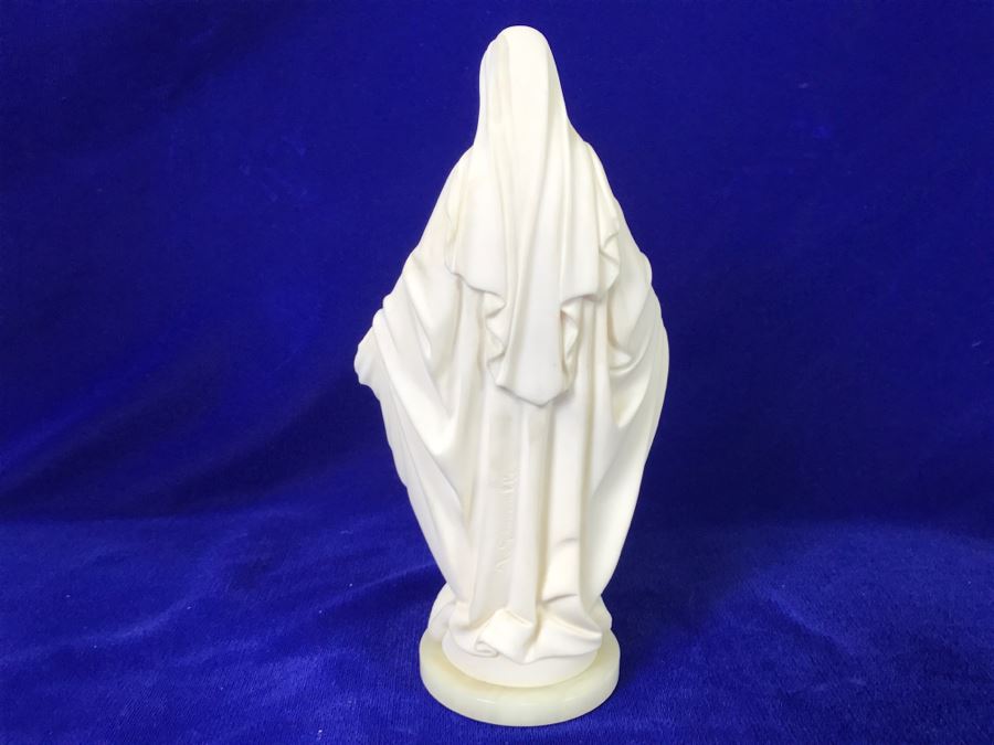 A. Giannelli Signed Virgin Mary Statue/Figurine Made In Italy Marble Base [Photo 8]