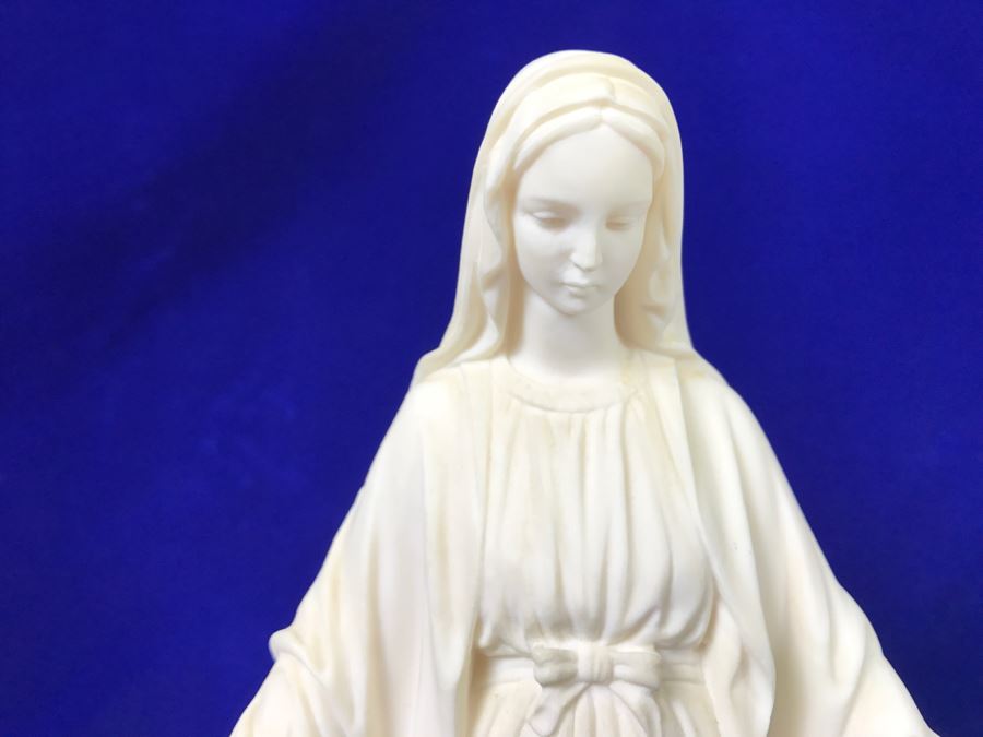 A. Giannelli Signed Virgin Mary Statue/Figurine Made In Italy Marble Base [Photo 4]
