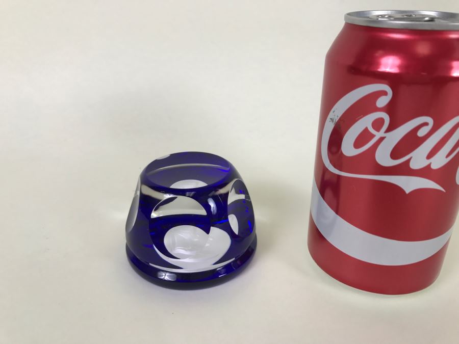 Schmid Cobalt Blue and White Sister Berta Hummel Paperweight France [Photo 5]