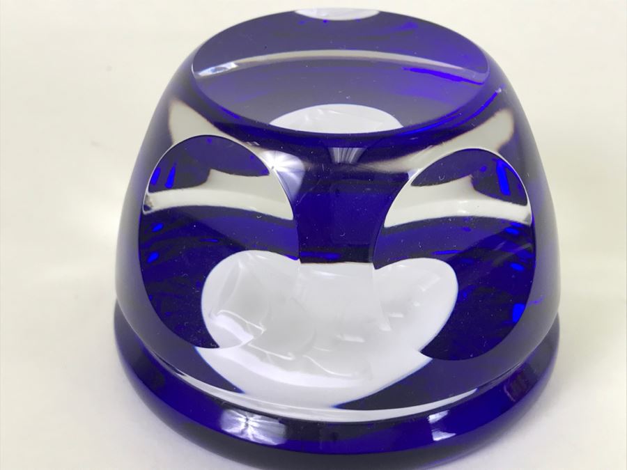 Schmid Cobalt Blue and White Sister Berta Hummel Paperweight France [Photo 4]