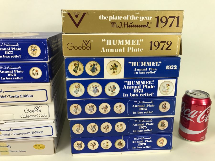 (13) Collection Of M.J. Hummel Plates From 1971-1985 In Original Boxes [Photo 4]