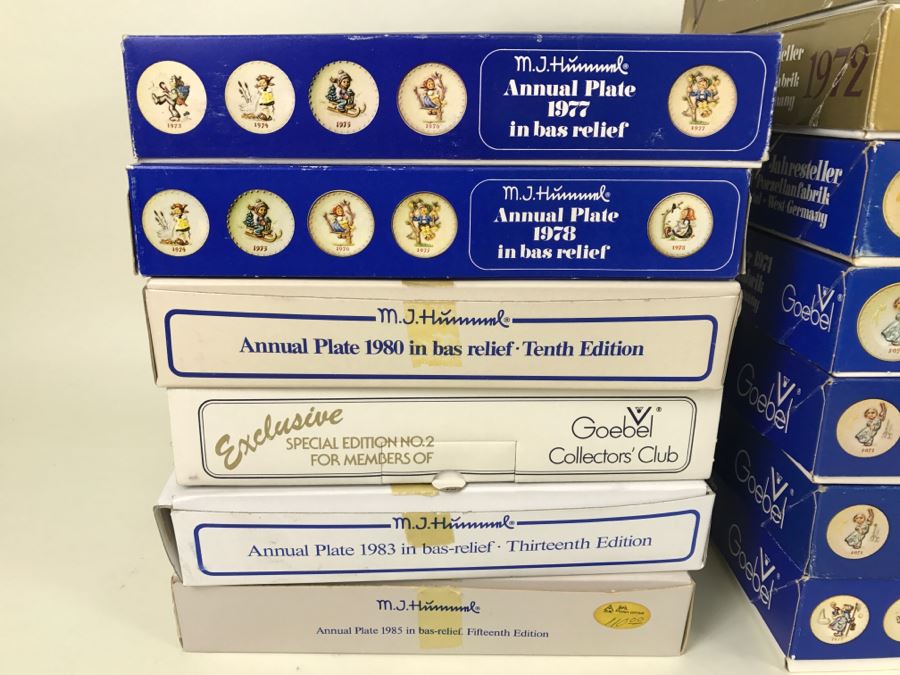 (13) Collection Of M.J. Hummel Plates From 1971-1985 In Original Boxes [Photo 3]